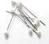 Quilting Supplies Boutonniere Pin 100pcs Pearl Head Metal White Round Bead Head Stick DIY Handmade Craft Supplies for Women Ladies Pin Wedding Dec...