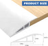 Floor Transition Strip Vinyl Door Threshold Flooring Transition Strip Self Adhesive Carpet Edging Strip for Laminate Doorway Edge Threshold from 2...