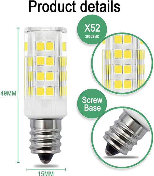 WE05X20431 Dryer Drum Light Bulb 22002263 3.5w 120v LED Bulb Replacement Part Compatible with Hotpoint GE Dryers for 14200559 14201091 2-PACK (Warm White)