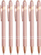 6 Pack Ballpoint Pen 2-in-1 Stylus Retractable Ballpoint Pen with Stylus tip, Metal Stylus Pen for Touch Screens, 1.0 mm Black Ink...