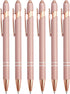 6 Pack Ballpoint Pen 2-in-1 Stylus Retractable Ballpoint Pen with Stylus tip, Metal Stylus Pen for Touch Screens, 1.0 mm Black Ink...