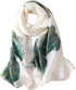 70x35inch Women Silk Feeling Head Hair Satin Scarf Wrapping Long Summer Fashion Lightweight Shawl Travel Beach Airplane (BB beige lotus)...