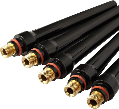 5Pcs TIG Welding 57Y02 Long Back Cap for TIG Welding Torch wp 17 18 26 Series Tig ConsumablesWelding Soldering Supplies...