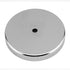 Master Magnetics Ceramic Round Base Magnet Fastener - 3.20'' Diameter, 0.445'' Thick., 0.270'' Center Hole, 95 lb Pull, Nickel-Plated, Pack of 2, ...