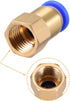 uxcell Push to Connect Tube Fitting Adapter 8mm Tube OD x G1/4 Female Straight Pneumatic Connecter Connect Pipe Fitting 4pcs...