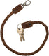 Hide & Drink, Braided Biker Chain, Key Lanyard for Wallet, Rustic Keychain, Keyring with Strap and Hook, Travel Accessories, Full Grain Leather, H...