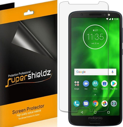Supershieldz (6 Pack) Designed for Motorola Moto G6 Screen Protector, High Definition Clear Shield (PET)...