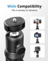 UBeesize Camera Tripod with Remote, Flexible Tripod Stand with Phone Holder and Action Camera Mount Adapter for iPhone Samsung Cellphones, Canon N...