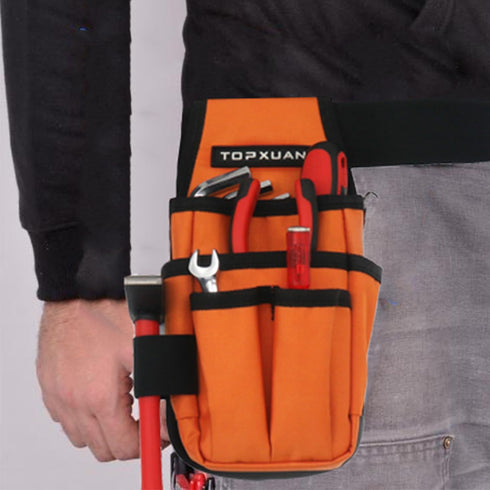 Organizer Tool Belt,Hand Tools Pouches, With Webbing Belt Multi-Purpose for Electrician,Carpenter,Construction,Orange...