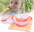 Suction Bowls for Baby, Children Slip Resistant Feeding Bowls with Sensing Spoon Cover for Home(Pink)...