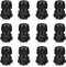 Cable Gland 12 Pack 1/2" NPT Waterproof Adjustable Connector Strain Relief Cord Connectors Joints Nylon with Gaskets…...