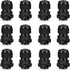Cable Gland 12 Pack 1/2" NPT Waterproof Adjustable Connector Strain Relief Cord Connectors Joints Nylon with Gaskets…...