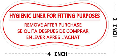 Adhesive Protective Hygiene Try On Stickers for Swimwear,Swimsuits and Lingerie,4x2 inch,100 Pcs Per Pack...
