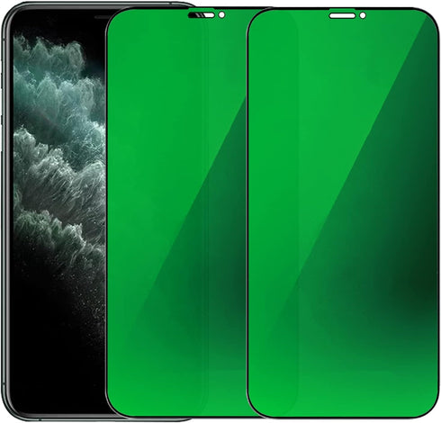 2 PCS Anti-Blue Privacy Tempered Glass Mirror Anti-Spy Screen Protector Anti-Peeping Film Suit for iPhone 11 Pro Max/iPhone XS Max, 6.5 inch Elect...