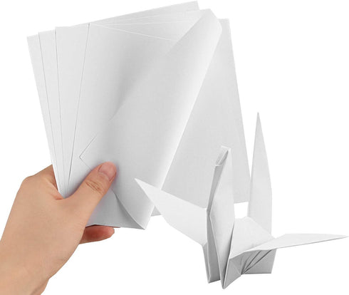 Paper Sheets for Carfting, Dedoot 200 Sheet Origami Paper White, 6x6 Inch Square Folding Paper for Painting and Crafts Projects...