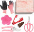 Garden Tool Set Home Gardening Tools Kit with Flower Pruning Shears Scissors Grass Trimmer Garden Hose Nozzle Sprinkler Irrigation Tools for Lawn ...