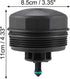 X AUTOHAUX Black Car Oil Engine Filter Housing Cap Cover for BMW 128i 135i 228i 320i 328i 335i X1 X3 11-42-7-525-334...