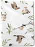 Vintage Mallard Duck Leaves Baby Blanket for Boy Girl Duck Hunting Flannel Soft Swaddle Blanket Wild Duck Receiving Blankets Warm Newborn Toddler ...