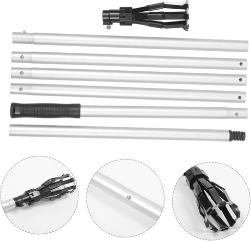 1 Set LED Bulb Changer high Ceiling with Pole Bulb Changer for Light Bulbs Bulb Changer for Flood Light Bulbs 4 Piece Set Removal Tool Ceiling Lig...