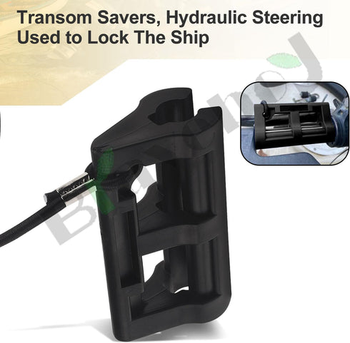 Hydraulic Steering Lock for Outboard Motor Trailering Transport, 4" Steer Stop Outboard Hydraulic Steering Lock - Transom Savers, Hydraulic Steeri...