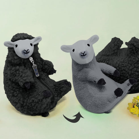 AGRIMONY Cute Shaved Black Sheep Stuffed Animals-Kawaii Lamb Plush Toys Valentines Mothers Day Birthday Easter Funny Gifts for Kids Girls Boys Tee...