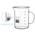 stonylab Glass Beaker with Handle, Borosilicate Glass Graduated Low Form Griffin Beaker with Handle and Pouring Spout, 500 ml...