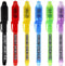 MALEDEN Invisible Ink Pen, Upgraded Spy Invisible Ink Pen with UV Light Magic Marker for Secret Message and Kids Halloween Goodies Bags Toy (6pcs)...