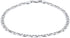 PORI JEWELERS 925 Sterling Silver 4.5mm Mariner Chain Link Anklet - Available in Silver or Yellow...