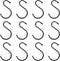 PATIKIL 4" S Shaped Hooks, 12 Pack Multipurpose S Hanging Hooks for Hanging Items in Your Home, Garage, Workshop, Black...