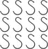 PATIKIL 4" S Shaped Hooks, 12 Pack Multipurpose S Hanging Hooks for Hanging Items in Your Home, Garage, Workshop, Black...
