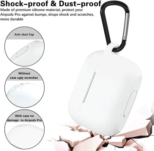 Lerobo Compatible with AirPods Pro Case,Waterproof Silicone Case for AirPods Pro Case Cover,Shockproof Full Protective Cover Compatible for Airpod...