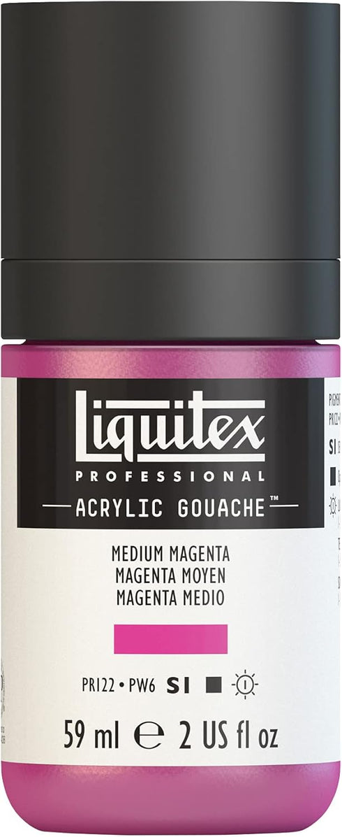 Liquitex Professional Acrylic Gouache, 2-oz (59ml) Bottle, Medium MLiquitex Professional Acrylic Gouache, enta...