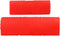Durable Red Cylinder Practical Rubber Wood Grain Effect Painting Tool, Painting Tools, 2Pcs/Set for House Office...