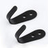 MsBong 12 Pcs Black Coat Hooks for Wall, Heavy Duty Hooks for Hanging Coats No Rust Hooks Wall Mounted with Screws for Key, Towel, Bags, Cup, Hat ...