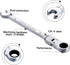 KATUR 8mm Ratcheting Wrench Set Flexible Pivoting Head Ratchet Combination Spanner Wrench Chrome Vanadium Steel Metric Tool (8mm)...