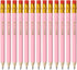 50 Pcs Pink Wedding Pencils for Bridal Shower, Wooden Half Pencils with Eraser Pre-Sharpened Mini Pre-wedding Hexagon Pre-wedding Pencil for Bride...