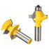 Yakamoz 2Pcs Matched 1/2" Shank Tongue and Groove Router Bit Set 120 Degree Woodworking Groove Chisel Cutter Tool...