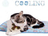 SEIS Dog Ice Pad Ice Silk Cats Kennel Mat Pet Cooling Pad Summer Cool Bamboo Mat Breathable Pad (Blue, S...
