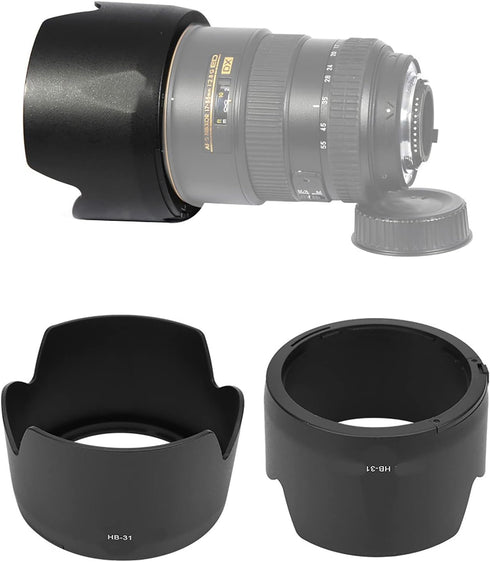 HB-31 Camera Lens Hood - Replacement Photography Lens Hood - Camera Lens Hood Mount - for Nikon DX 17-55mm F/2.8G Lens...