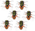 6pcs High Simulation Insect Bee Figure Bee Garden Statues Bee Ornament Realistic Bee Educational Plaything Insect Model Cake Topper Bees Fake Toy ...