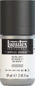 Liquitex Professional Acrylic Gouache, 2-oz (59ml) Bottle, Neutral Grey 7...