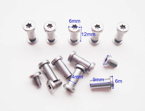 5Afashion EDC Knives handle pivot pin screw,survival knife rivets pocket folding knife shaft fasteners,pack 10 sets...
