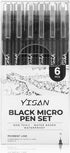 YISAN Ultra Fine Tip Pens,Writing Pens,0.25mm,Fine Point,No Bleed,Art Markers for Drawing,Bible,Manga,6 PCS,70320...