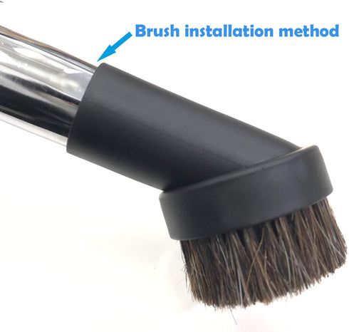 SCStyle 1.25 Inch Round Soft Mixed Horse Hair Vacuum Cleaner Dust Brush.1.25" Vacuum Attachment Replacement,Please Check Our Brush Size Picture an...