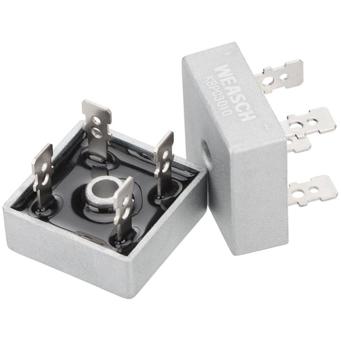 2Pcs Bridge Rectifier Diode, KBPC3010, AC to DC, 1000V 30A, 4 Pin, Full Wave Single Phase Metal Housing Bridge Rectifier (2)...