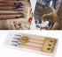 4pcs Wood Carving Knife Carving Chisels Manual Sharpener Carving Tools Set for Woodworking Wood Engraving Rubber Stamp Pattern Carving Craft Proje...