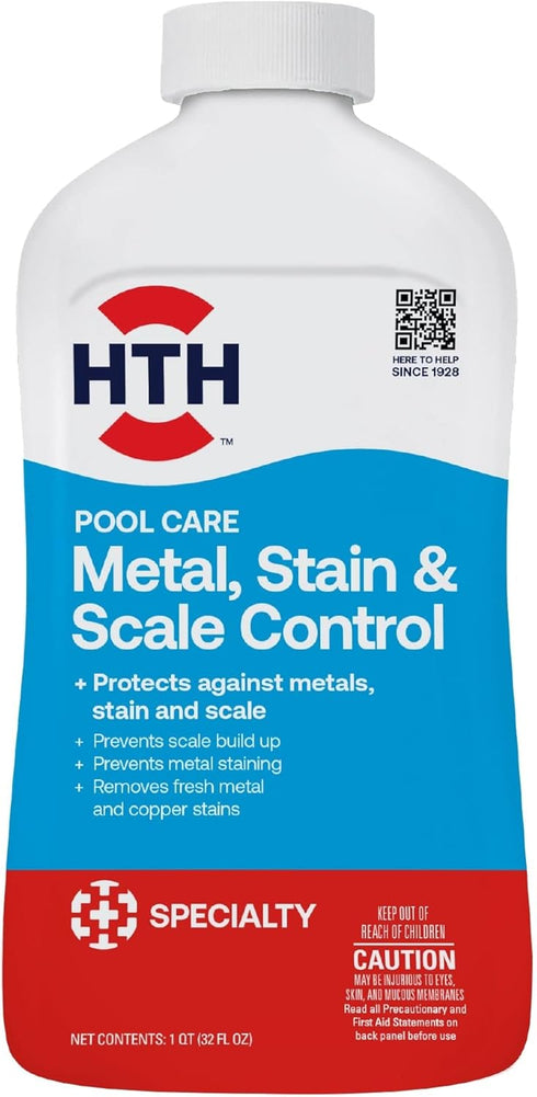 HTH 67068 Swimming Pool Care Metal & Stain Defense - Prevents Staining and Corrosion Clear...