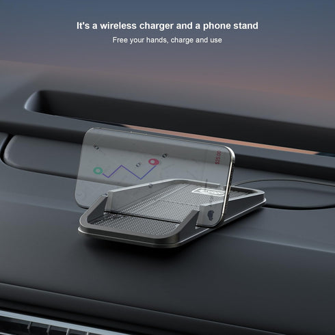 Wireless car Charger, Polmxs Fast Wireless Charger Charging pad No-Slip Wireless Phone Charger for car Cell Phone Cordless Charger Holder Wireless...