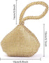 Women's Evening Bags Glitter Rhinestone Triangle Purse Party Prom Wedding Purse...