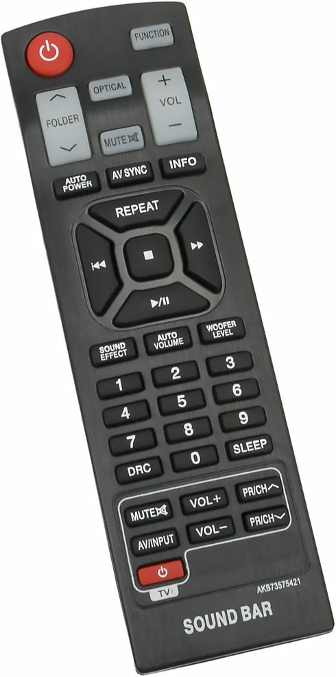 New AKB73575421 Replace Remote fit for LG Sound bar NB3530A NB2520A NB2430 NBN36 NB3531A NB3532A S33A1-D NB3730A NB4530B NB3520A2 NB3520ANB NB3530...